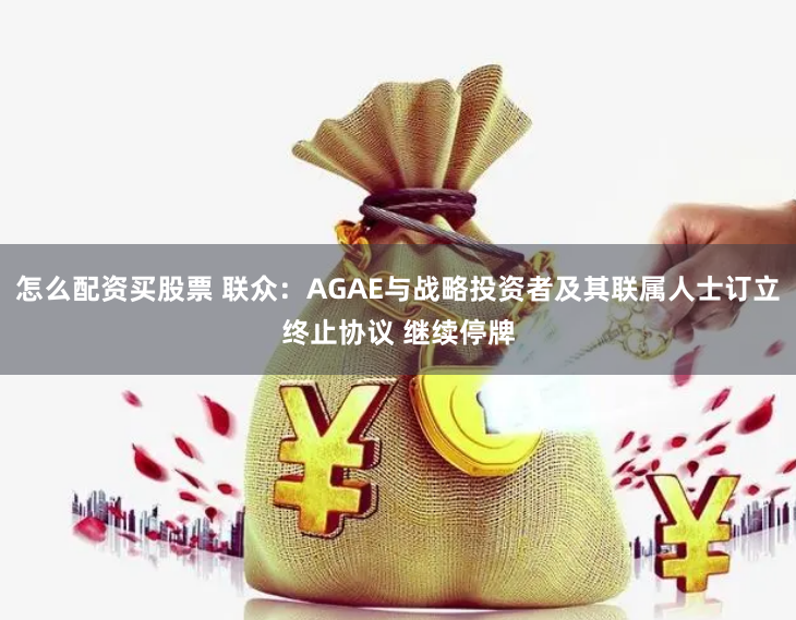 怎么配资买股票 联众：AGAE与战略投资者及其联属人士订立终止协议 继续停牌