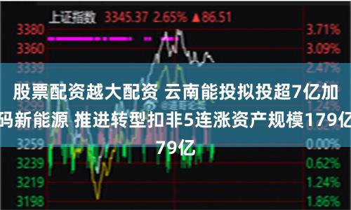 股票配资越大配资 云南能投拟投超7亿加码新能源 推进转型扣非5连涨资产规模179亿